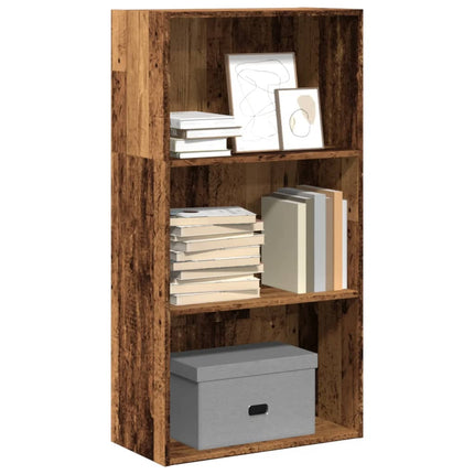 Boekenkast 60X30X Bewerkt Hout Artisanaal Eikenkleurig - XdropX