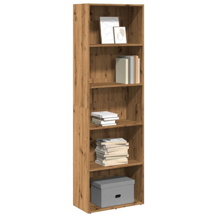 Boekenkast 60X30X Bewerkt Hout Artisanaal Eikenkleurig - XdropX