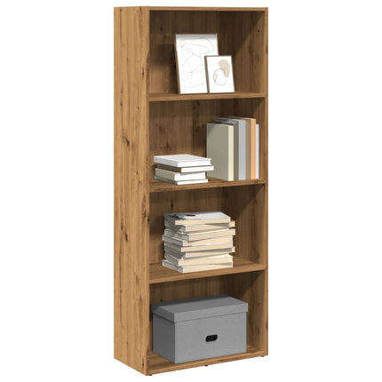 Boekenkast 60X30X Bewerkt Hout Artisanaal Eikenkleurig - XdropX