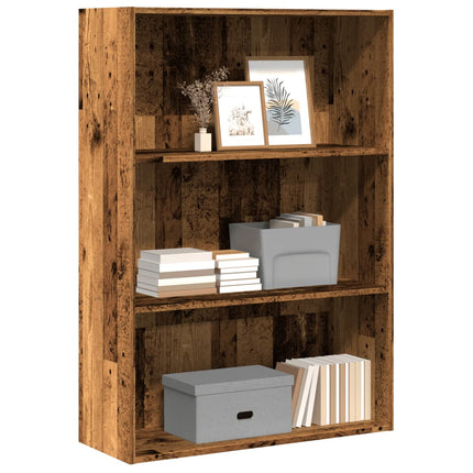 Boekenkast 60X30X Bewerkt Hout Artisanaal Eikenkleurig - XdropX