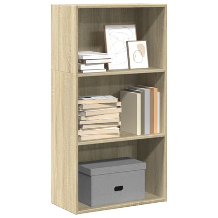 Boekenkast 60X30X Bewerkt Hout Artisanaal Eikenkleurig - XdropX