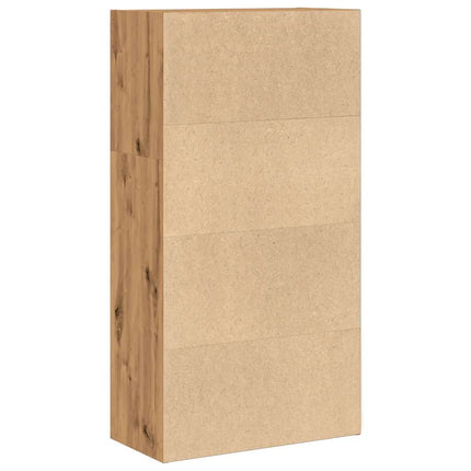 Boekenkast 60X30X Bewerkt Hout Artisanaal Eikenkleurig - XdropX