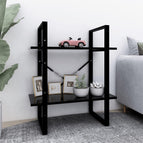 70 cm / Zwart / Bewerkt hout