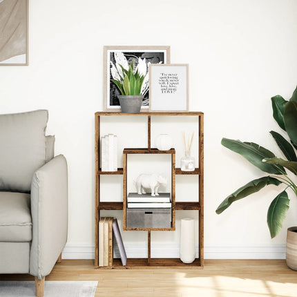 Boekenkast 63X20X90 Cm Bewerkt Hout Kleurig - XdropX