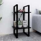 70 cm / Zwart / Bewerkt hout