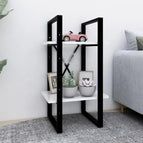 70 cm / Wit / Bewerkt hout