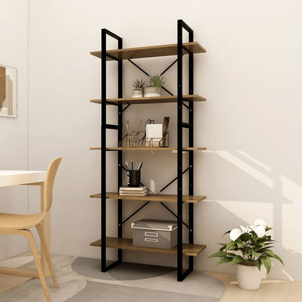 Boekenkast Met 5 Schappen 80X30X175 Cm Massief Grenenhout - XdropX