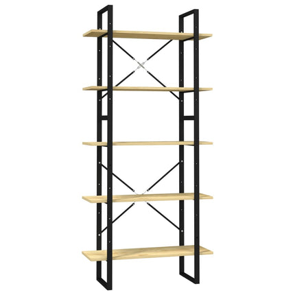 Boekenkast Met 5 Schappen 80X30X175 Cm Massief Grenenhout - XdropX