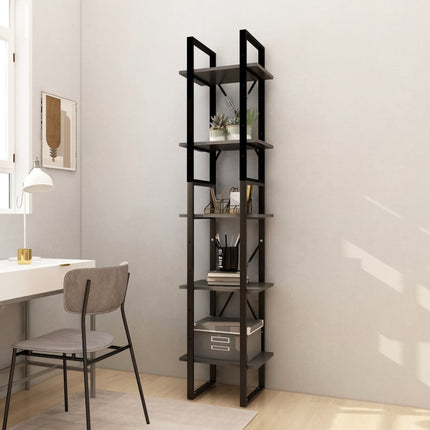 Boekenkast Met 5 Schappen 80X30X175 Cm Massief Grenenhout - XdropX