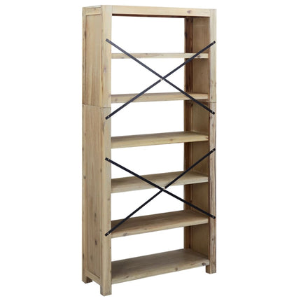 Boekenkast Met 6 Schappen 80X30X Massief Acaciahout - XdropX