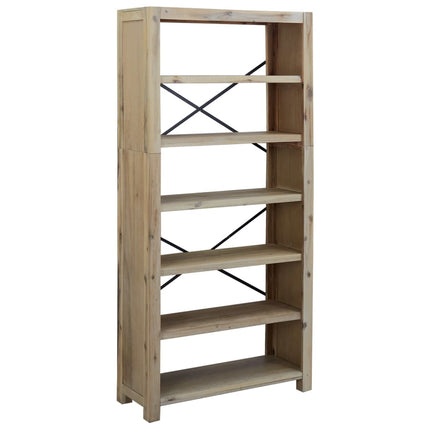 Boekenkast Met 6 Schappen 80X30X Massief Acaciahout - XdropX