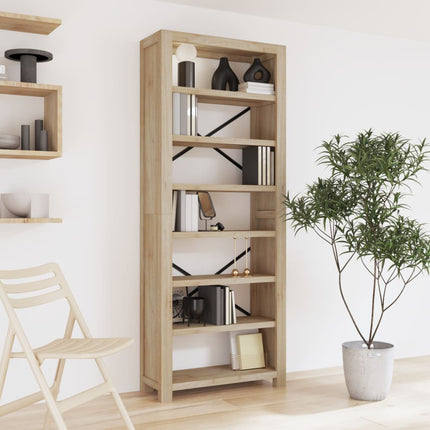 Boekenkast Met 6 Schappen 80X30X Massief Acaciahout - XdropX