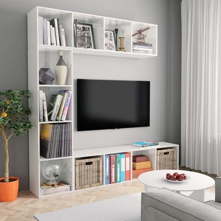 Boekenkasten 3 St Bewerkt Hout Kleurig - XdropX