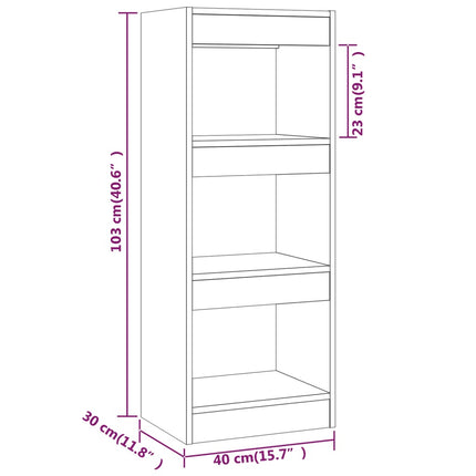 Boekenkast/Kamerscherm 40X30X103 Cm Bewerkt Hout - XdropX