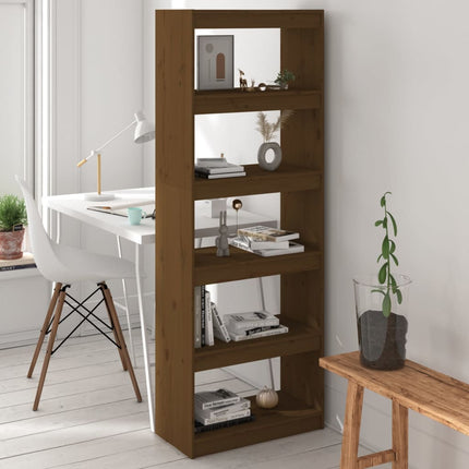 Boekenkast/Kamerscherm 60X30X135,5 Cm Massief Grenenhout - XdropX