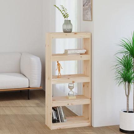 Boekenkast/Kamerscherm 60X30X135,5 Cm Massief Grenenhout - XdropX
