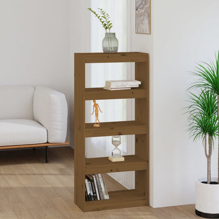 Boekenkast/Kamerscherm 60X30X135,5 Cm Massief Grenenhout - XdropX