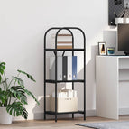 40 x 30 x 109 cm / Zwart eiken
