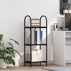40 x 30 x 109 cm / Zwart eiken
