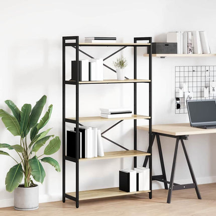 Boekenplank 60 X 30 X 85 Cm Bewerkt Hout Artisan Eiken - XdropX