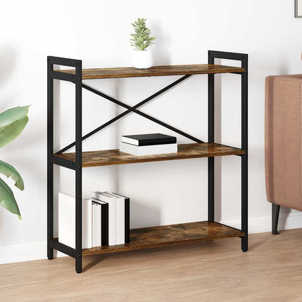 Boekenplank 60 X 30 X 85 Cm Bewerkt Hout Artisan Eiken - XdropX