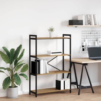 Boekenplank 60 X 30 X 85 Cm Bewerkt Hout Artisan Eiken - XdropX