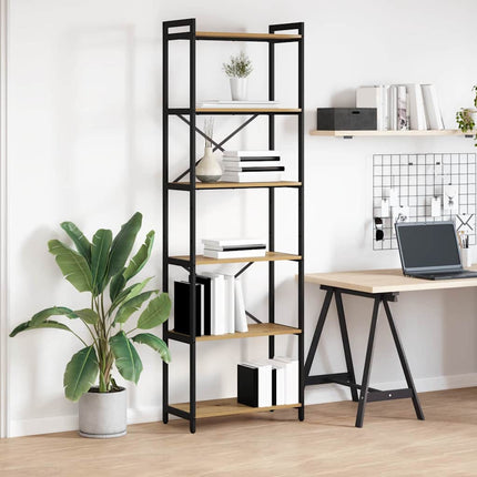 Boekenplank 60 X 30 X 85 Cm Bewerkt Hout Artisan Eiken - XdropX