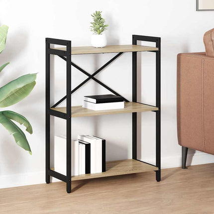 Boekenplank 60 X 30 X 85 Cm Bewerkt Hout Artisan Eiken - XdropX
