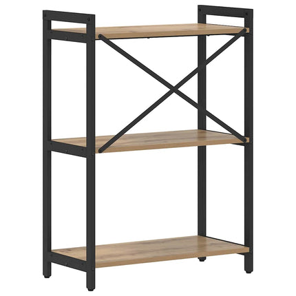 Boekenplank 60 X 30 X 85 Cm Bewerkt Hout Artisan Eiken - XdropX