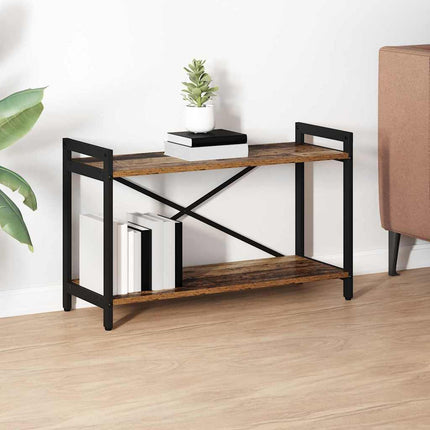 Boekenplank 60 X 30 X 85 Cm Bewerkt Hout Artisan Eiken - XdropX