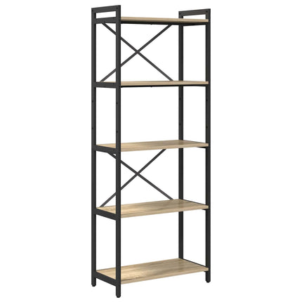 Boekenplank 60 X 30 X 85 Cm Bewerkt Hout Artisan Eiken - XdropX