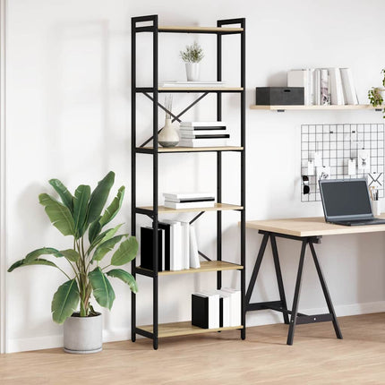 Boekenplank 60 X 30 X 85 Cm Bewerkt Hout Artisan Eiken - XdropX