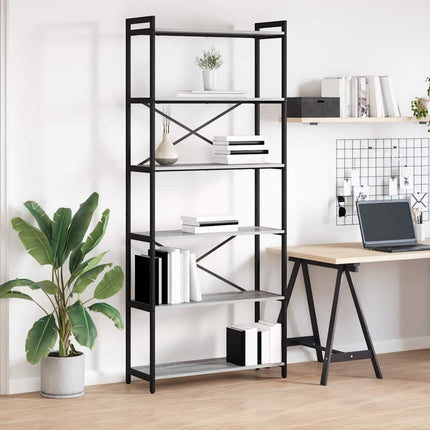 Boekenplank 60 X 30 X 85 Cm Bewerkt Hout Artisan Eiken - XdropX