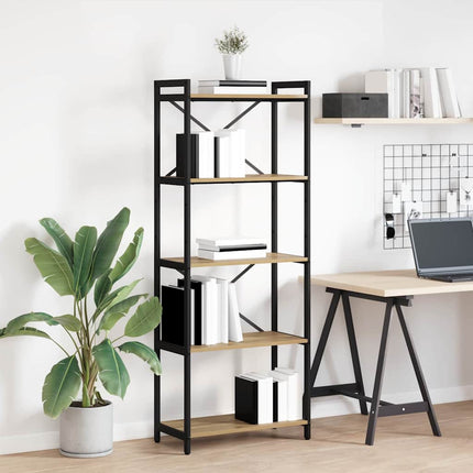 Boekenplank 60 X 30 X 85 Cm Bewerkt Hout Artisan Eiken - XdropX