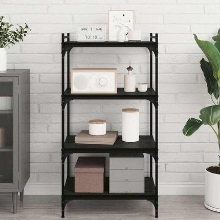 Boekenplank Bord 3-Laags 4 St Bewerkt Hout - XdropX