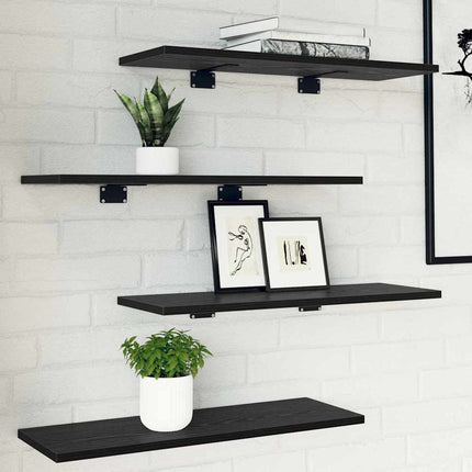 Boekenplank Bord 3-Laags 4 St Bewerkt Hout - XdropX