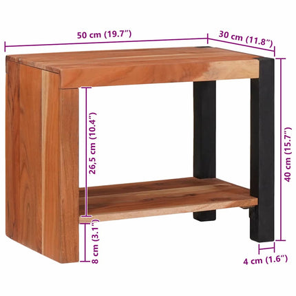 Boekenplank Bruin Massief Acacia Hout - XdropX