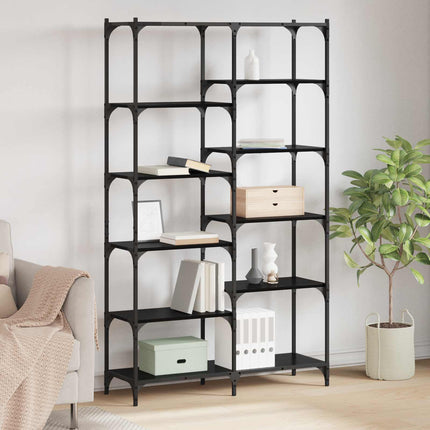 Boekenrek 100X32X170 Cm Bewerkt Hout En Ijzer Kleur - XdropX