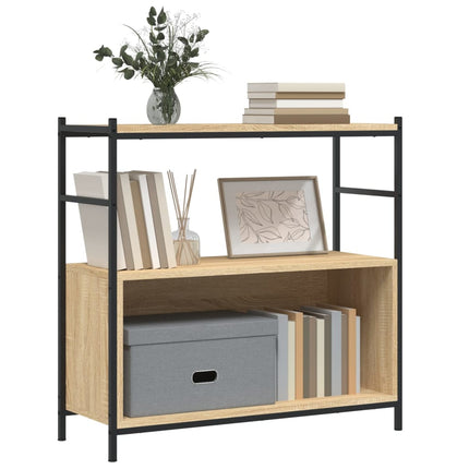 Boekenrek 80X30X78,5 Cm Bewerkt Hout En Ijzer Kleur - XdropX