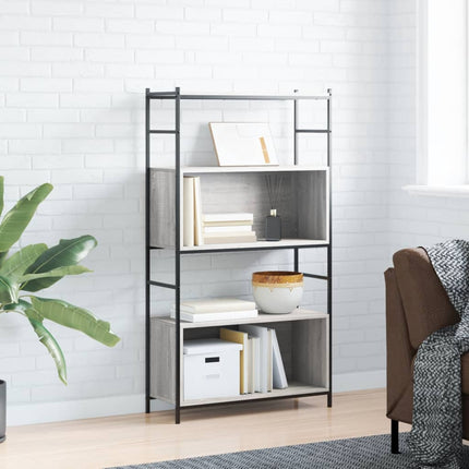 Boekenrek 80X30X78,5 Cm Bewerkt Hout En Ijzer Kleur - XdropX