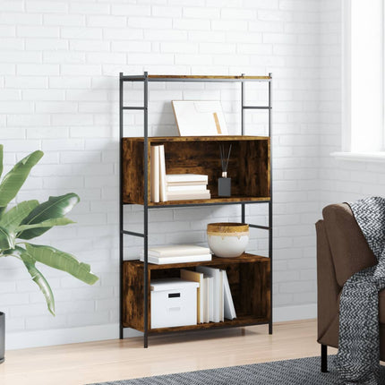 Boekenrek 80X30X78,5 Cm Bewerkt Hout En Ijzer Kleur - XdropX
