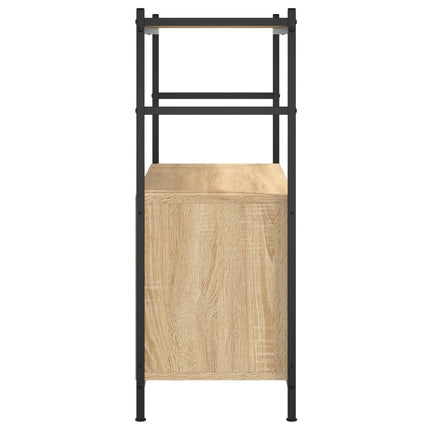 Boekenrek 80X30X78,5 Cm Bewerkt Hout En Ijzer Kleur - XdropX