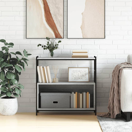 Boekenrek 80X30X78,5 Cm Bewerkt Hout En Ijzer Kleur - XdropX