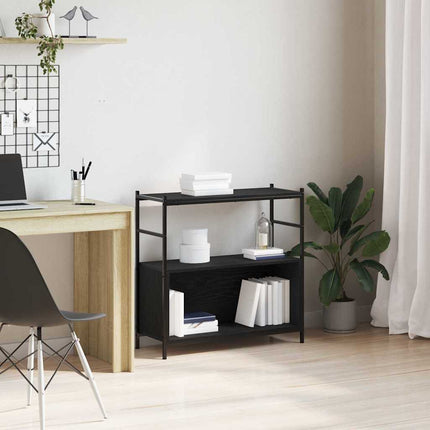 Boekenrek 80X30X78,5 Cm Bewerkt Hout En Ijzer Kleur - XdropX