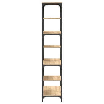 Boekenrek 91X36X176 Cm Bewerkt Hout En Staal Kleur - XdropX