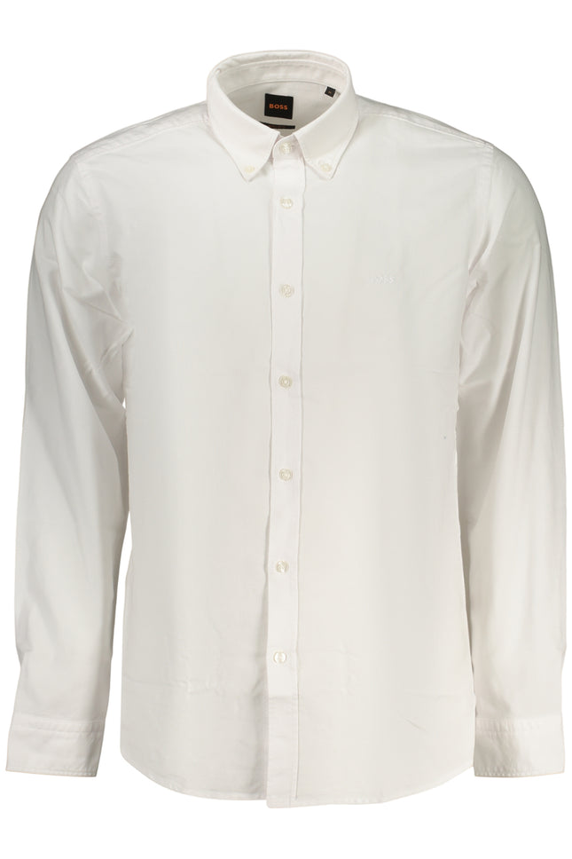 BOSS MEN'S LONG-SLEEVED WHITE SHIRT-0