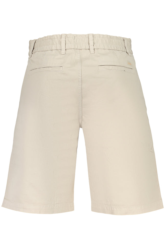 BOSS MEN'S BEIGE BERMUDA SHORTS-1