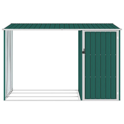 Brandhoutschuur 245X98X159 Cm Gegalvaniseerd Staal - XdropX