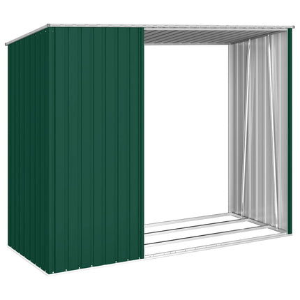 Brandhoutschuur 245X98X159 Cm Gegalvaniseerd Staal - XdropX
