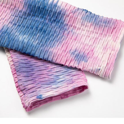 Butt Ruched Yoga Pants Tie-dye Streetwear High Waist Fitness Legging Running Athletic Trousers Gym Activewear Sport Leggings-4